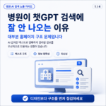 병원이 챗GPT 검색에 노출되지 않는 이유